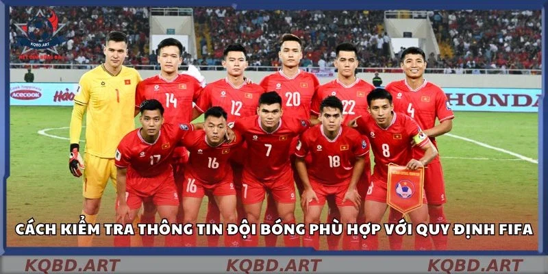 Cách kiểm tra thông tin đội bóng phù hợp với quy định FIFA